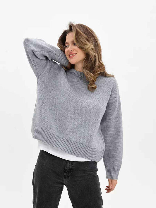 Cozy Oversized Crew Neck Sweater