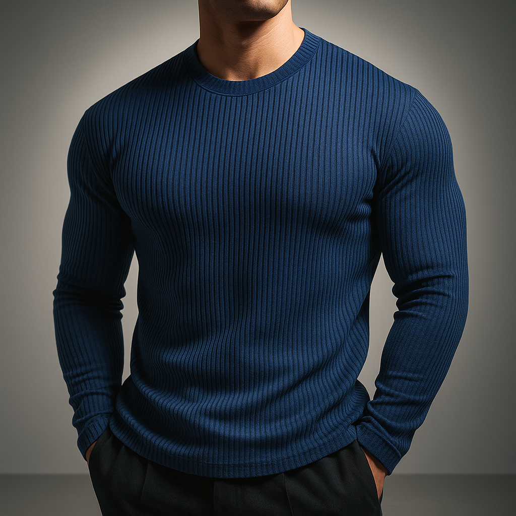 Men's Slim Rib Knit Sweater