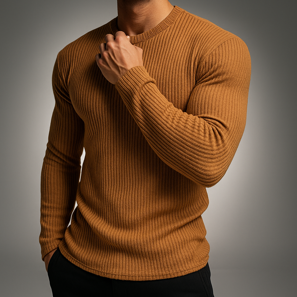 Men's Slim Rib Knit Sweater