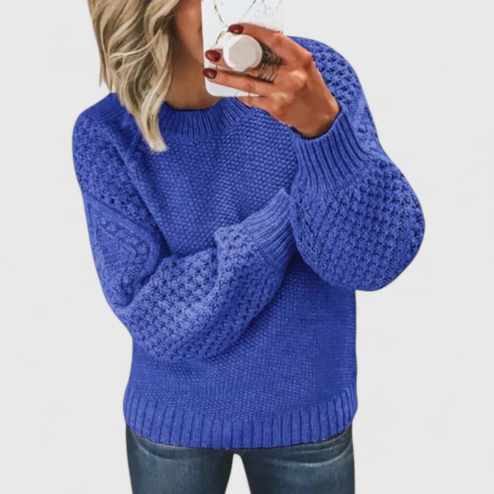 Cozy Waffle Knit Sweater