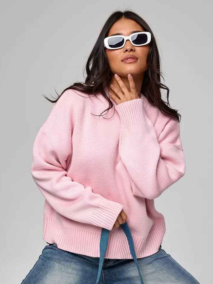 Cozy Oversized Crew Neck Sweater
