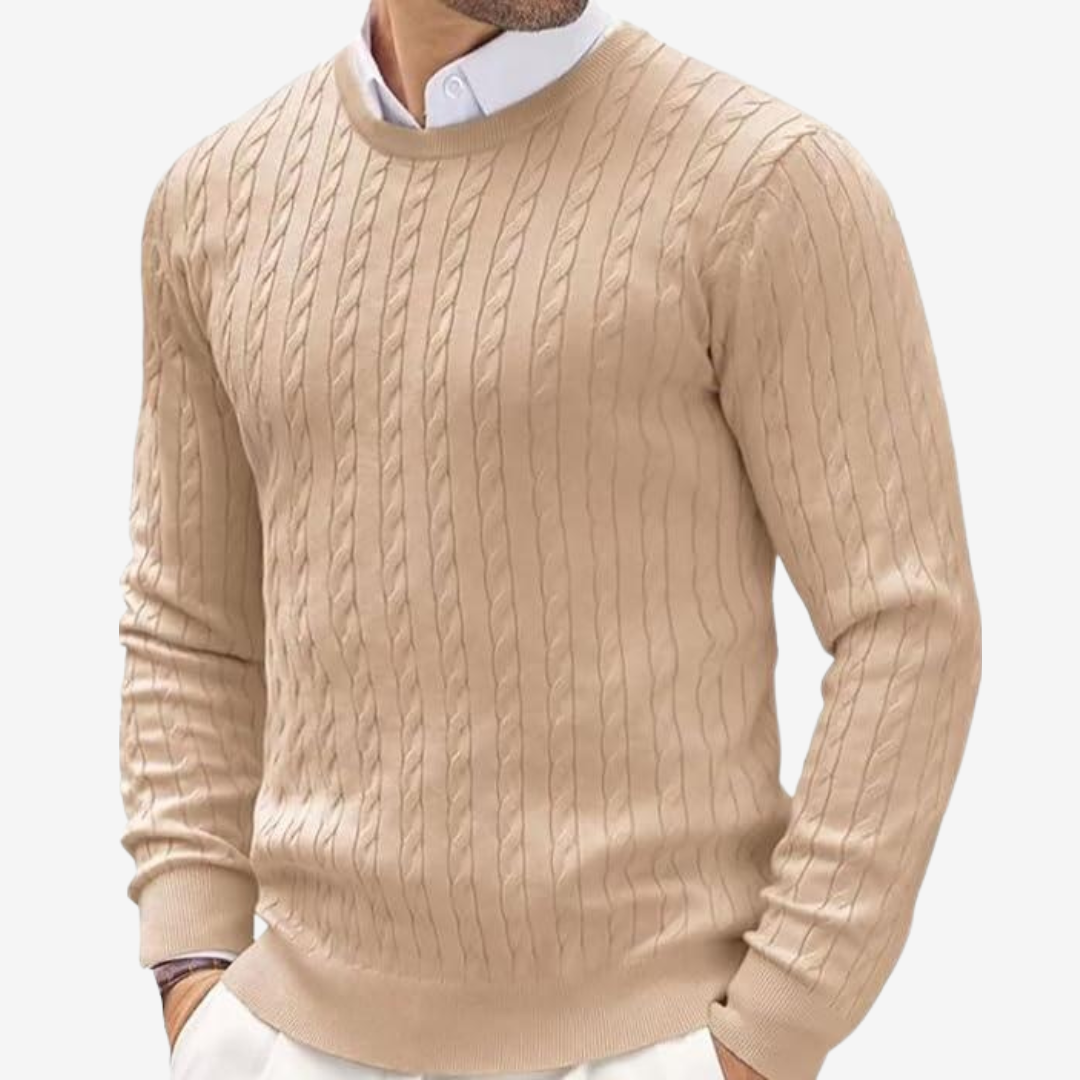 Men's Classic Cable Knit Sweater