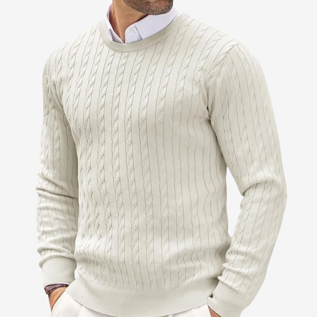 Men's Classic Cable Knit Sweater