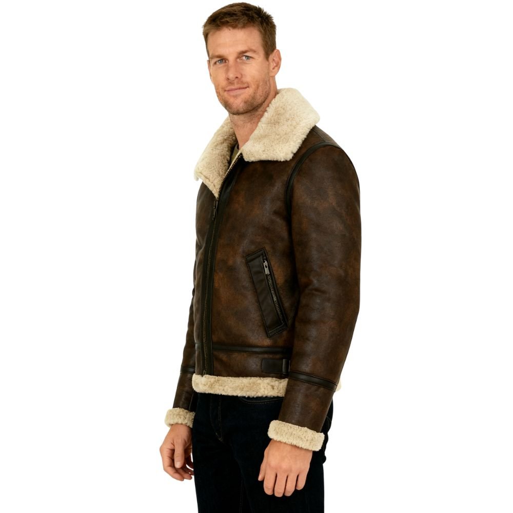 Hugo | Men's Shearling Aviator Jacket