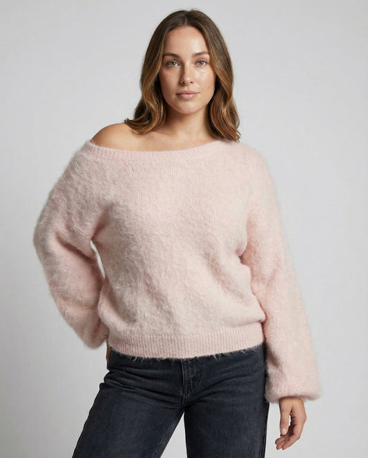 Fuzzy Knit Oversized Sweater
