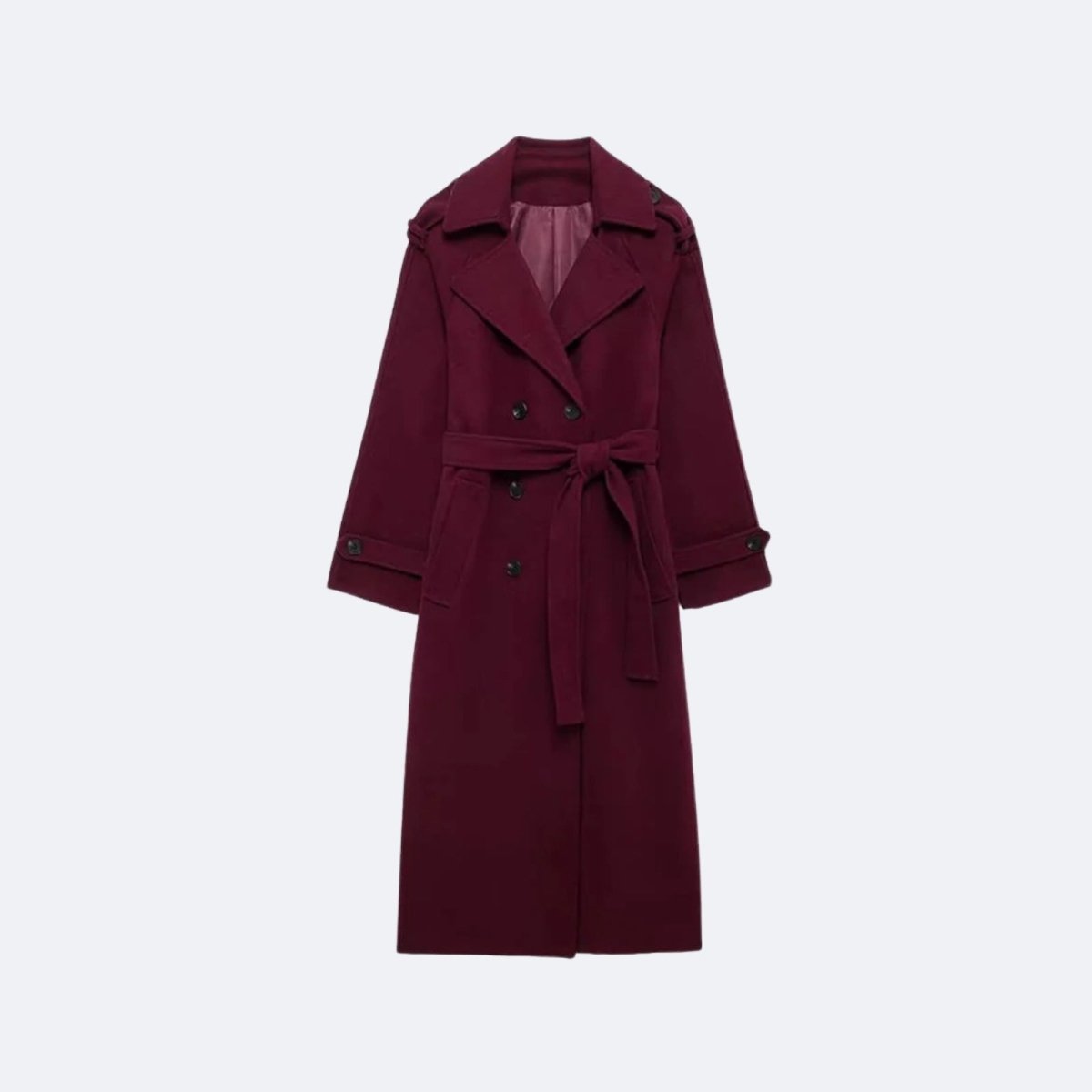 Elegant Double Breasted Trench