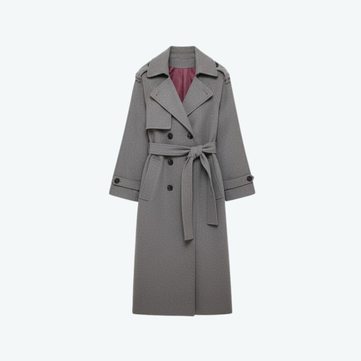 Elegant Double Breasted Trench